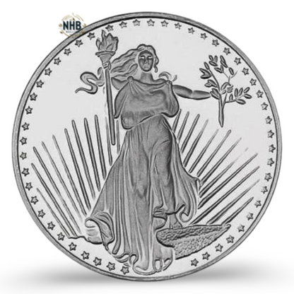 1 oz SilverTowne Saint-Gaudens Silver Round